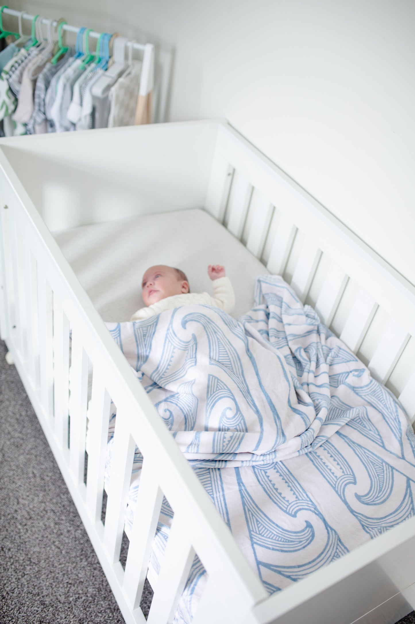 Cot Size Minky Paraikete - Kahurangi