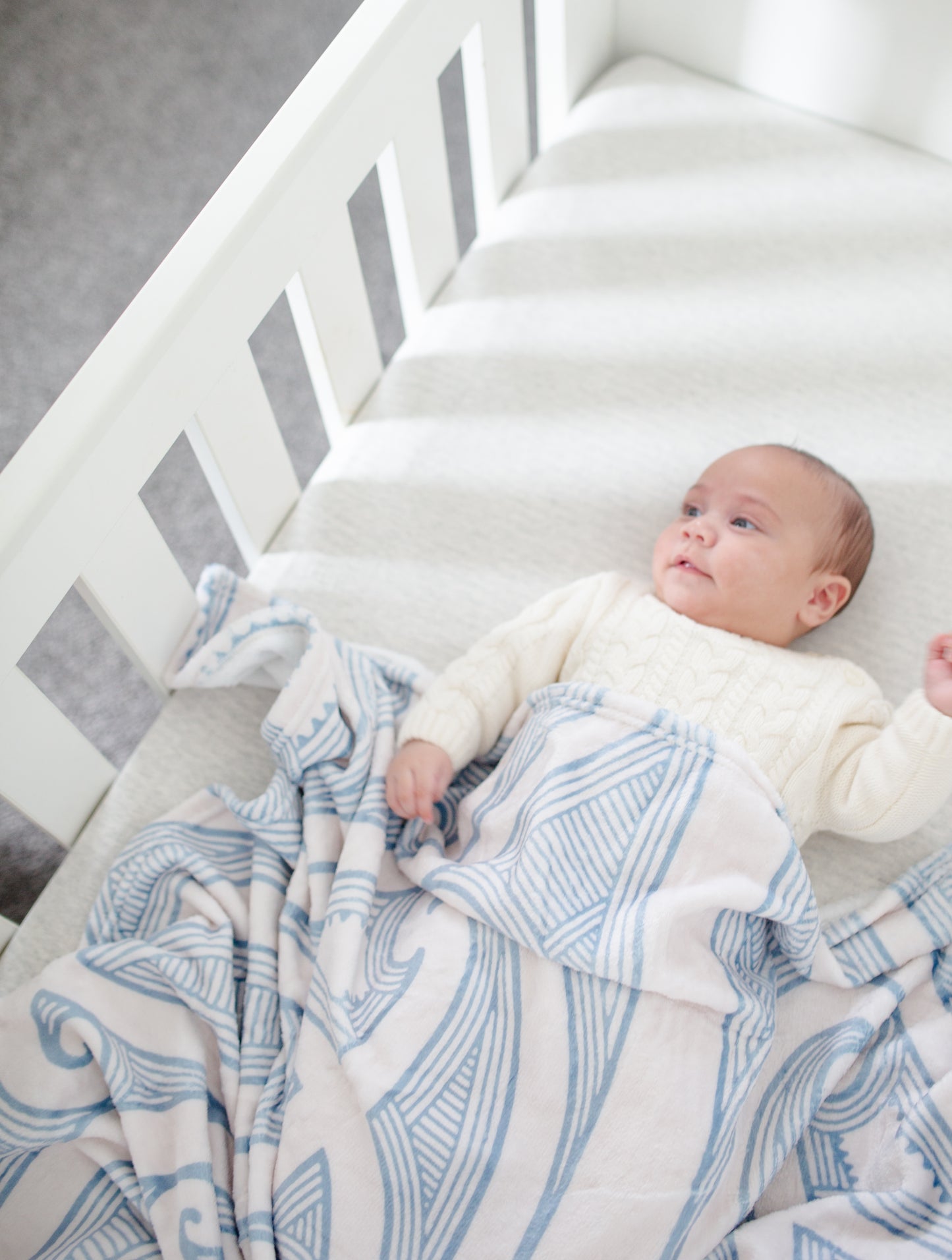 Cot Size Minky Paraikete - Kahurangi