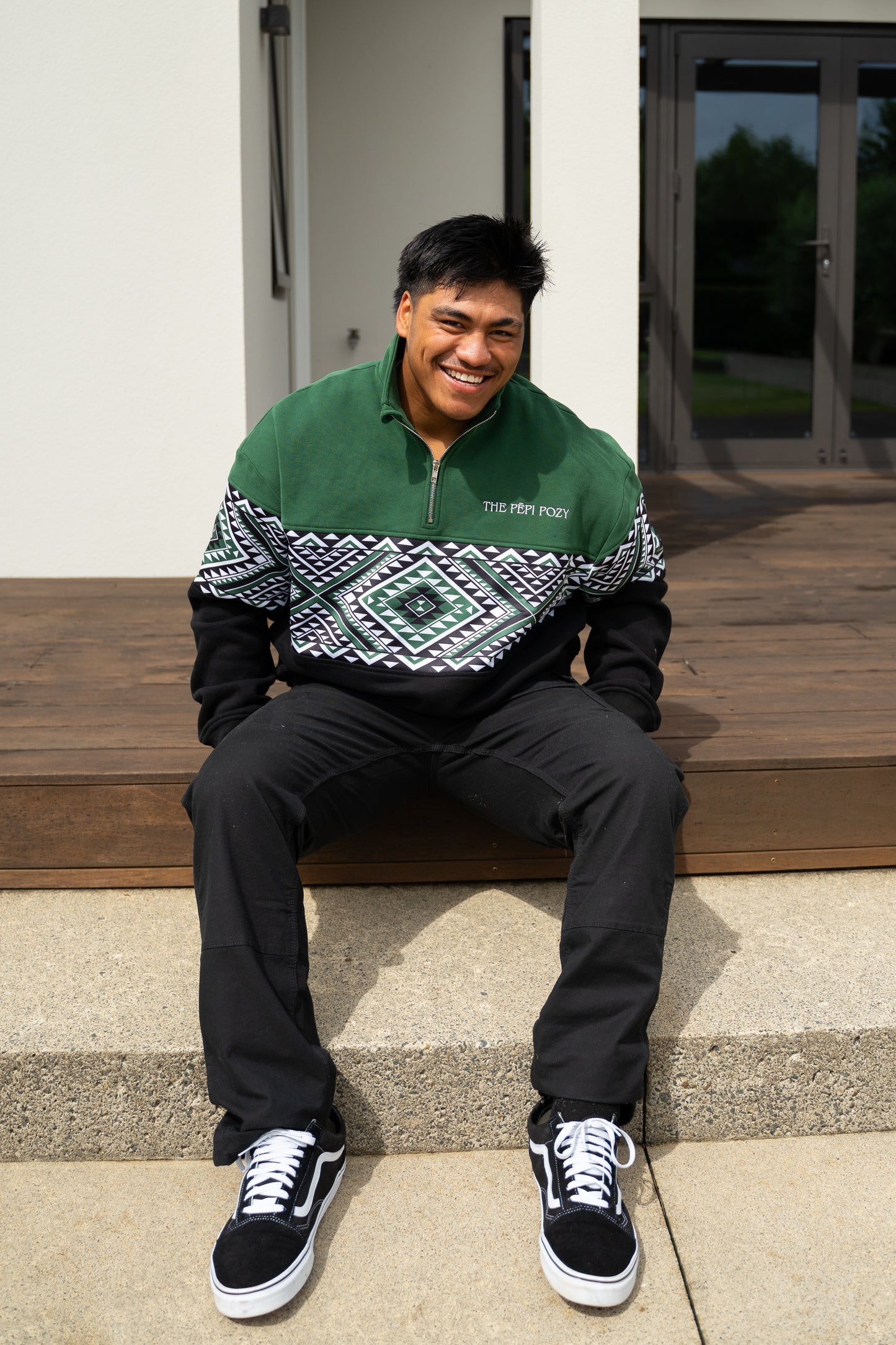 Kākāriki Quarter Zip - Adults