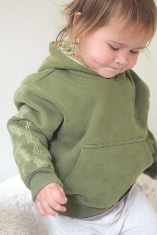 Tamariki Poutama Hoodie - Pounamu Green