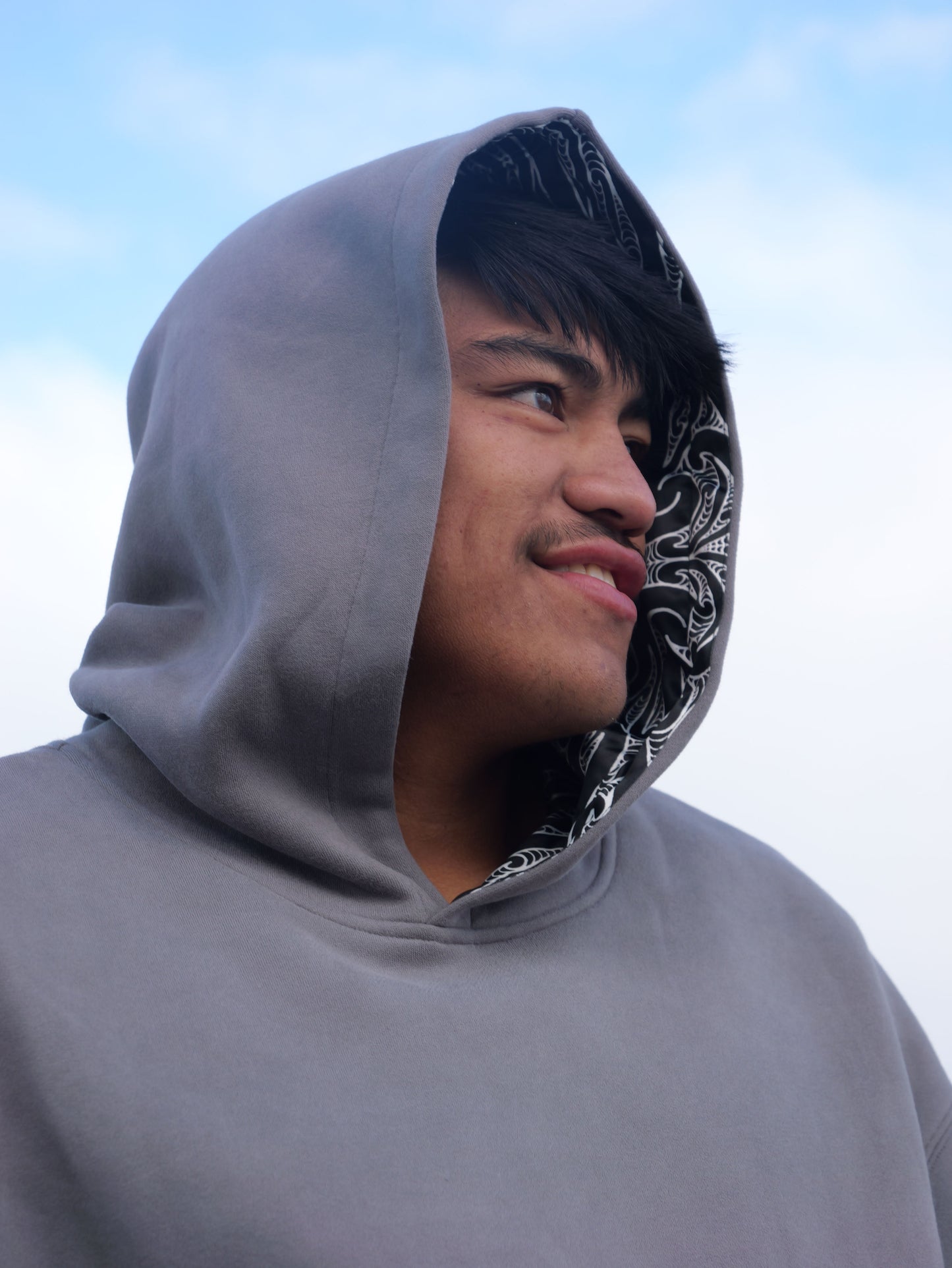 The Poutama Hoodie - Slate Grey