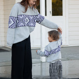 Grey Tāniko Knit - Tamariki