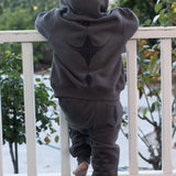 *Pre-order* Kaitiaki Tamariki Tracksuit - Grey