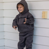 *Pre-order* Kaitiaki Tamariki Tracksuit - Grey