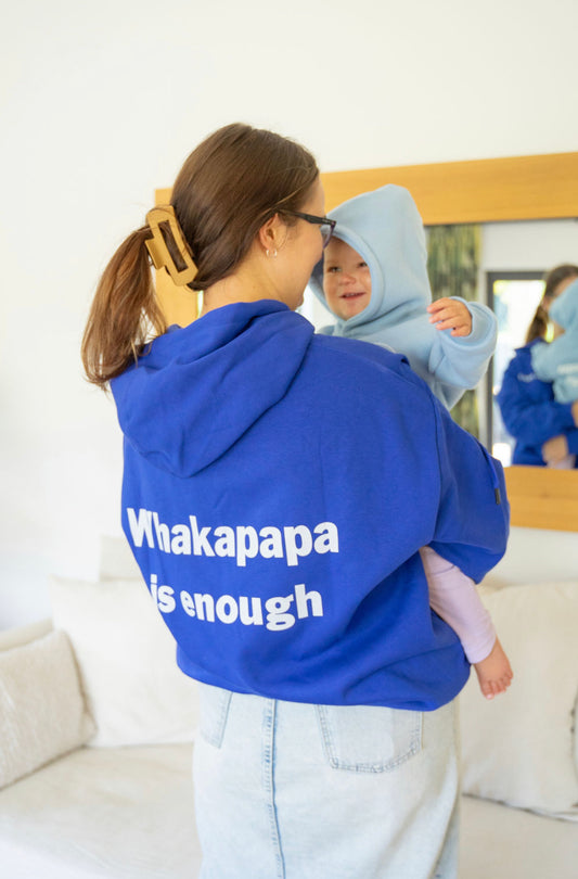 Adults Whakapapa hoodie - Blue