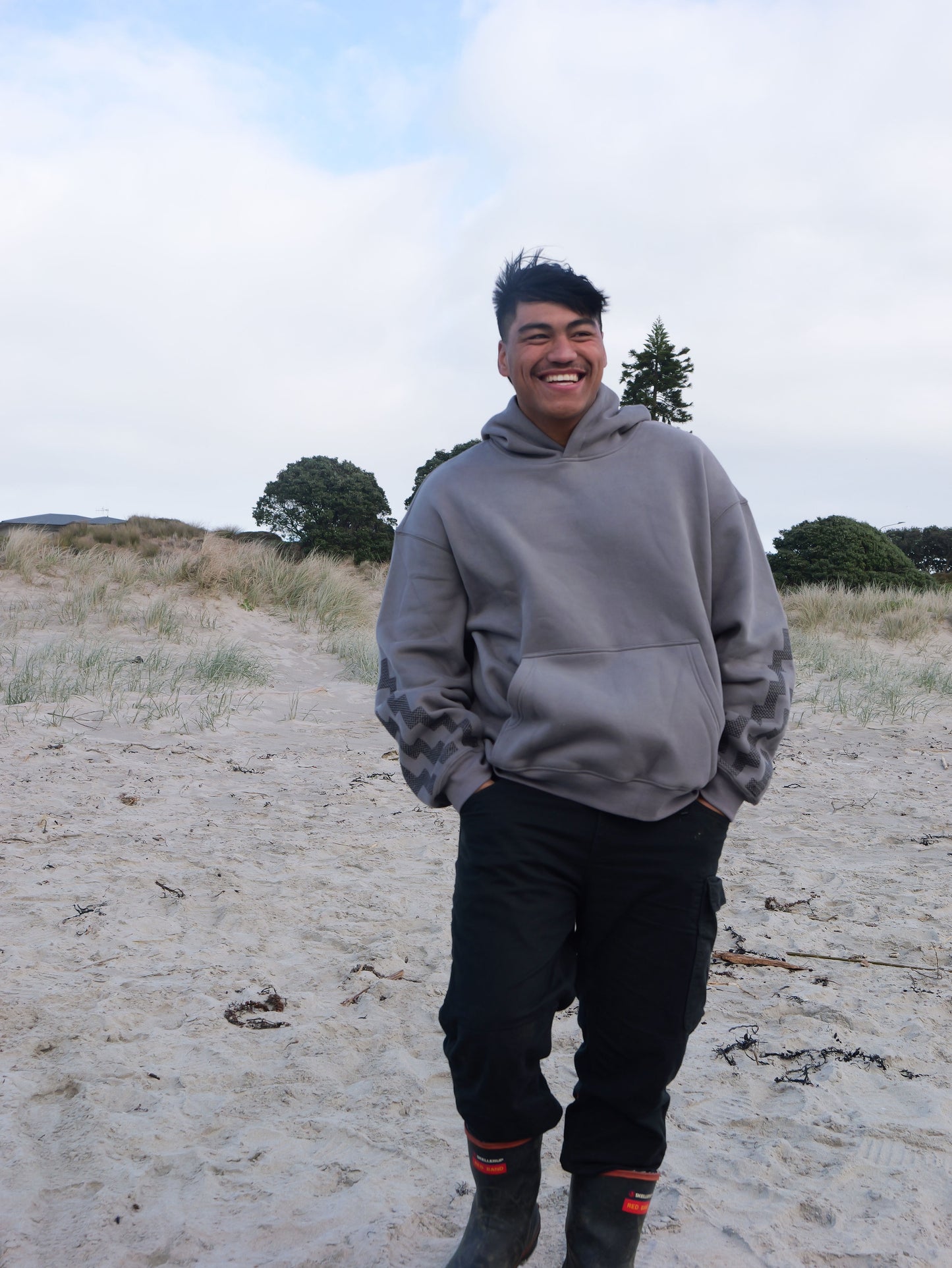 The Poutama Hoodie - Slate Grey