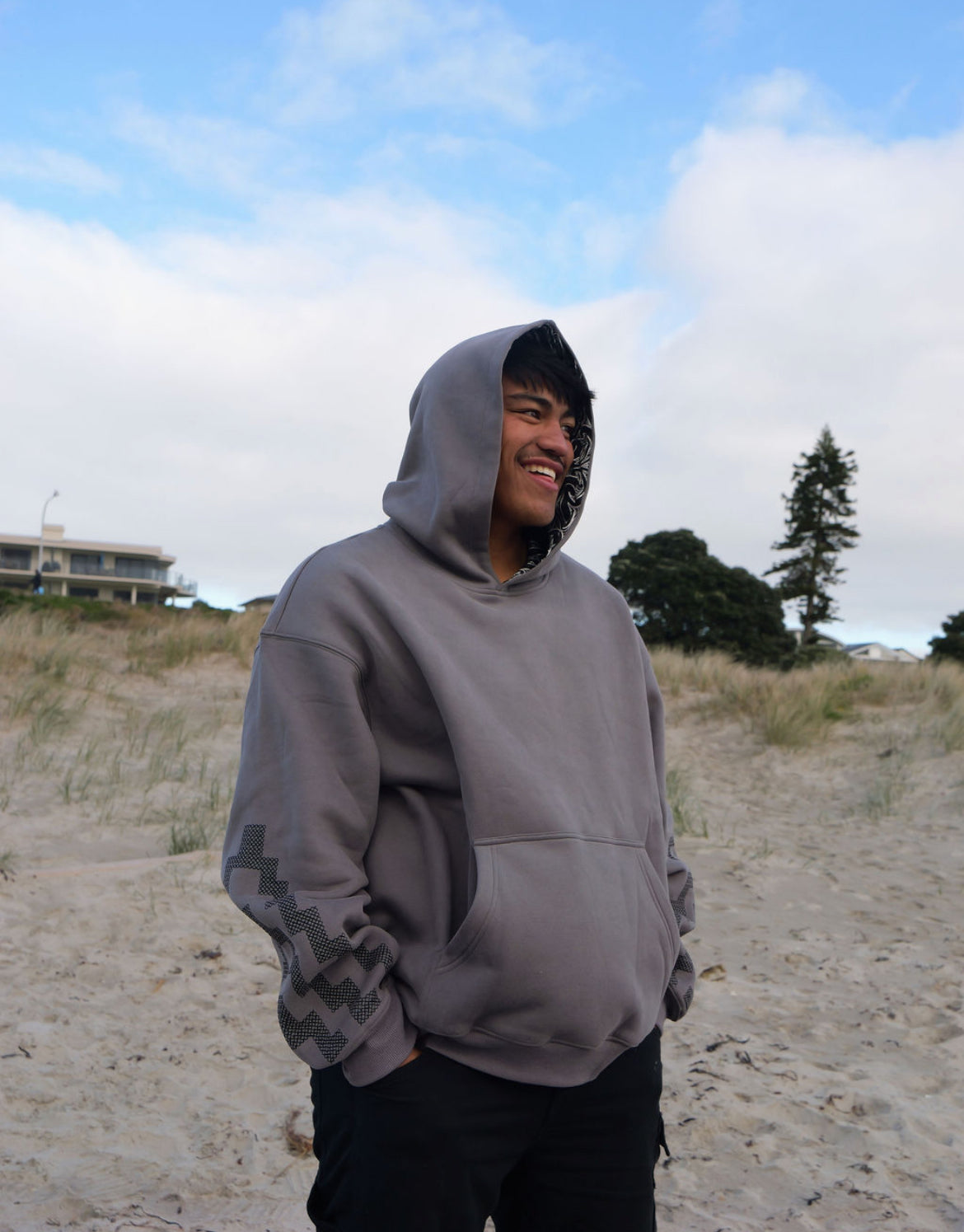 The Poutama Hoodie - Slate Grey