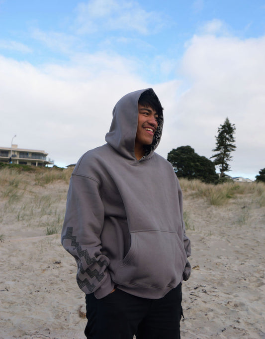 The Poutama Hoodie - Slate Grey