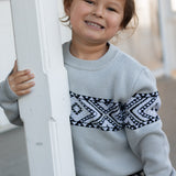 Grey Tāniko Knit - Tamariki