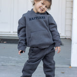 *Pre-order* Kaitiaki Tamariki Tracksuit - Grey