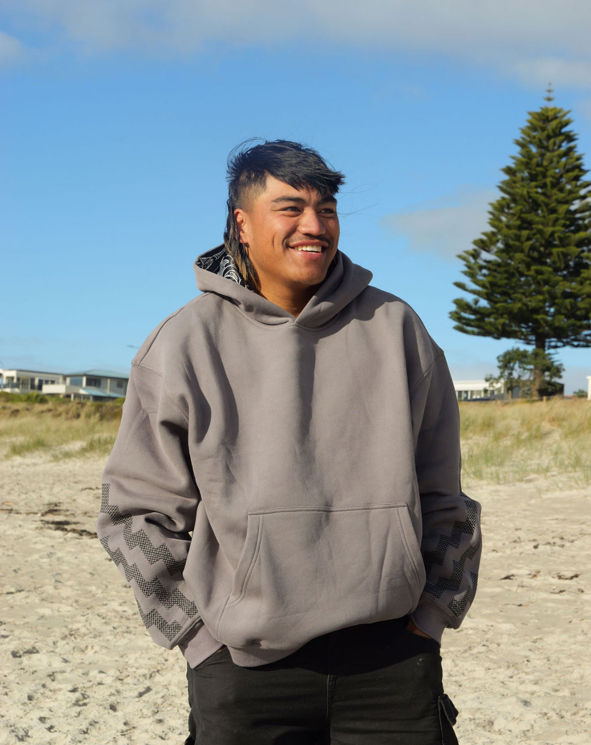 The Poutama Hoodie - Slate Grey