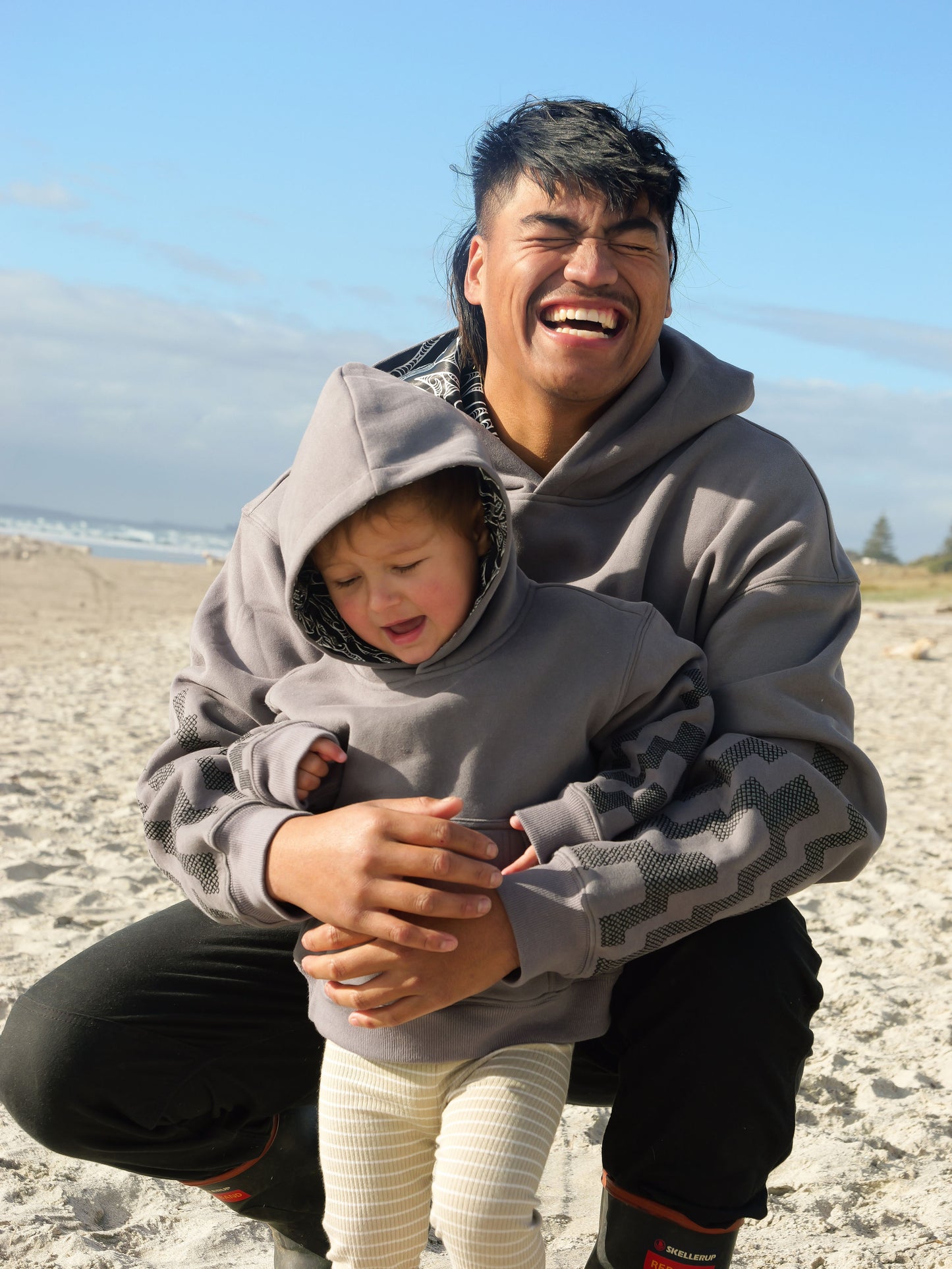 The Poutama Hoodie - Slate Grey
