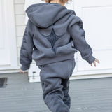 *Pre-order* Kaitiaki Tamariki Tracksuit - Grey