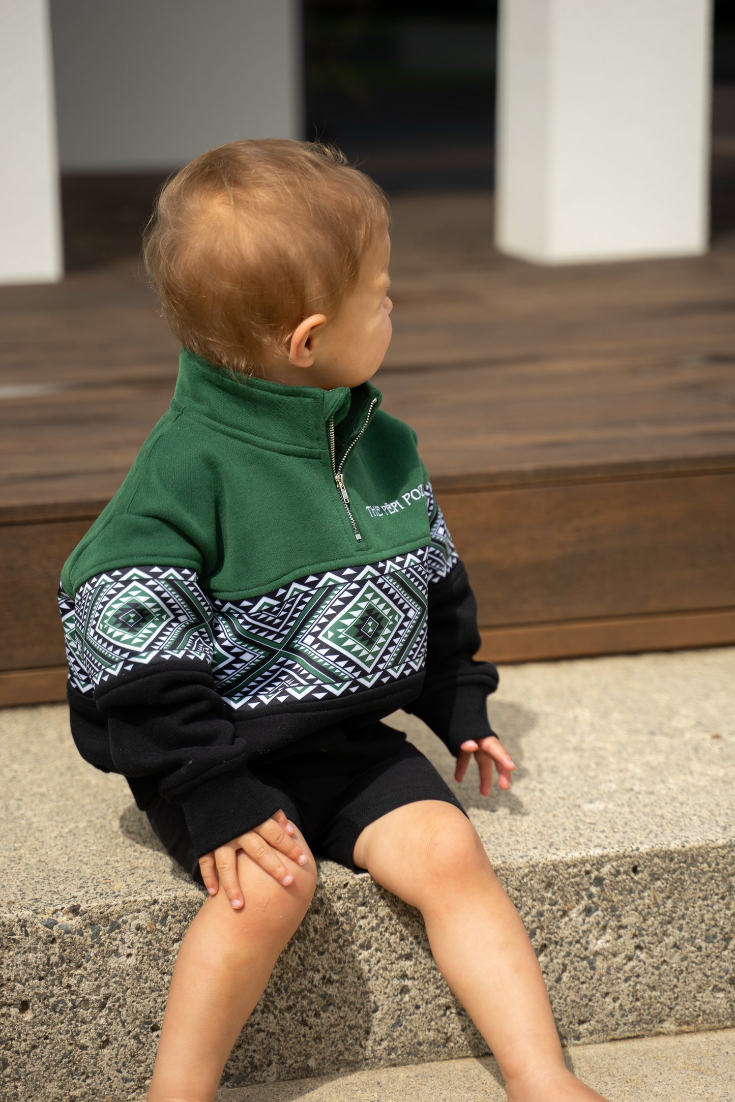 Kākāriki Quarter Zips - Tamariki