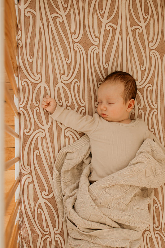 Manaaki Cot Sheet - Parauri