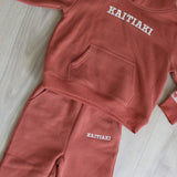 *Pre-order* Kaitiaki Tamariki Tracksuit - Rust