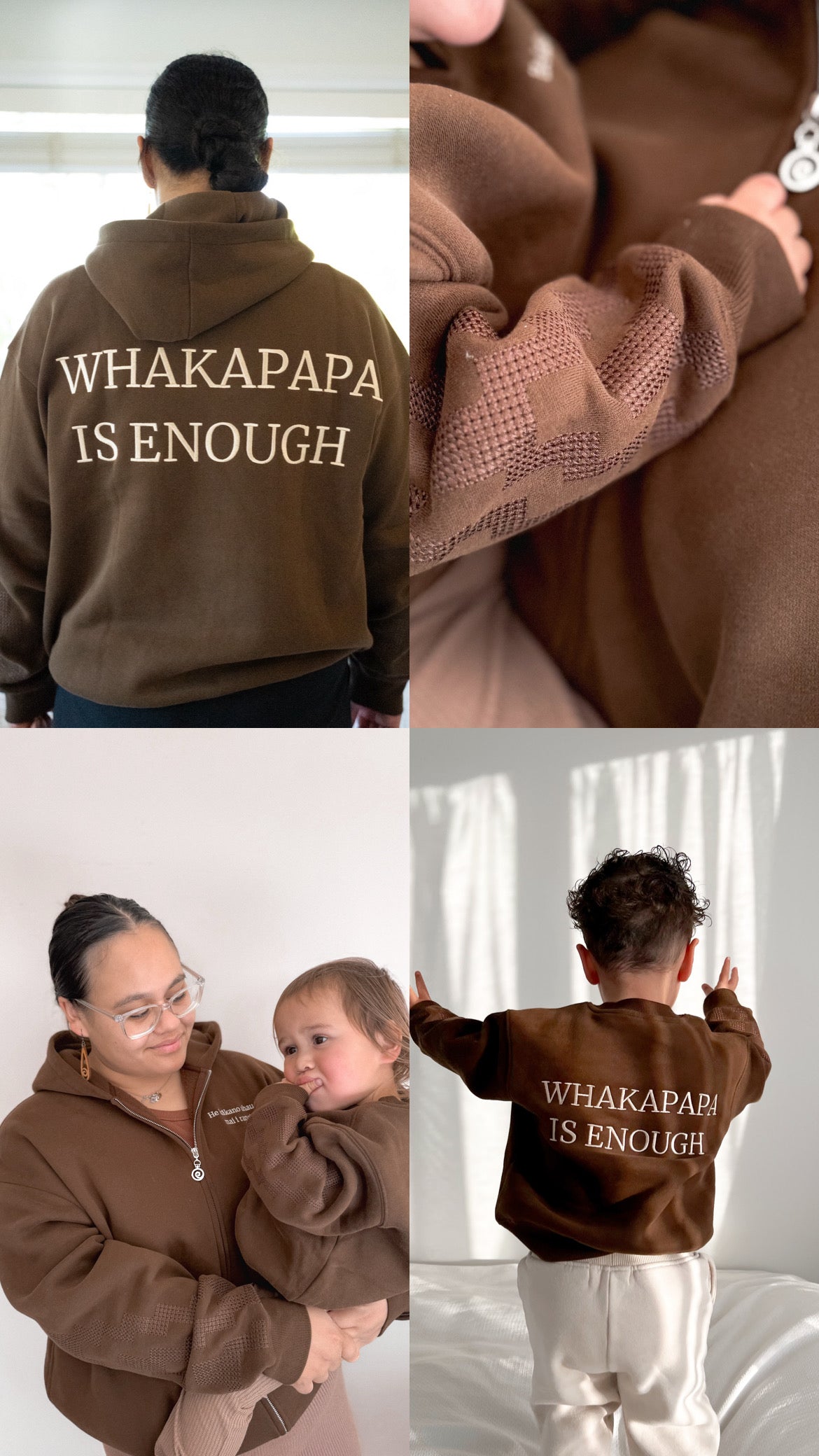 Whakapapa Zip Up Hoodie - Adults