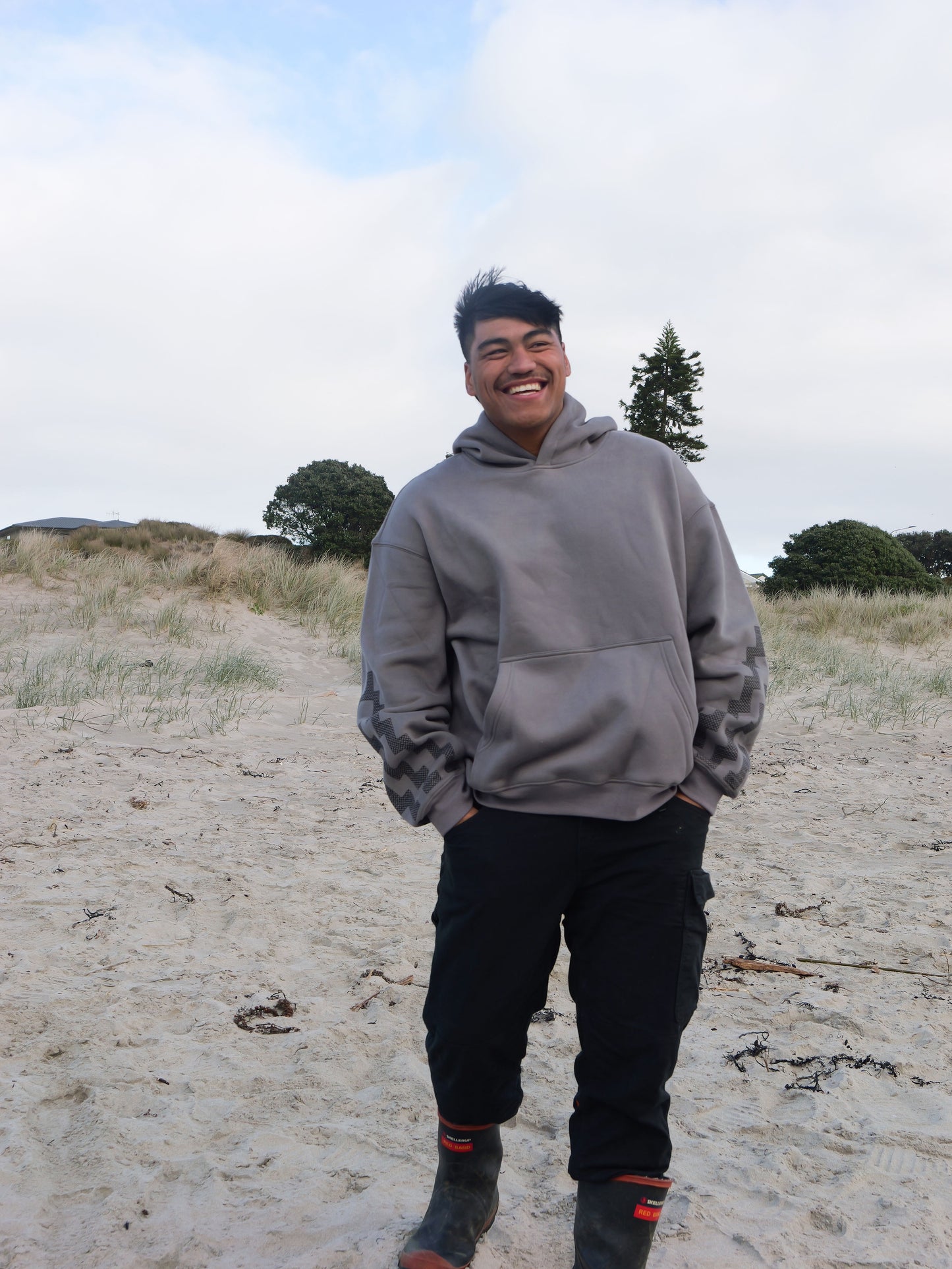 The Poutama Hoodie - Slate Grey
