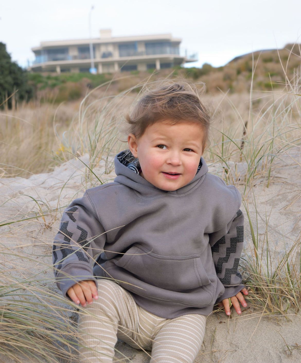 Tamariki Poutama Hoodie - Slate Grey