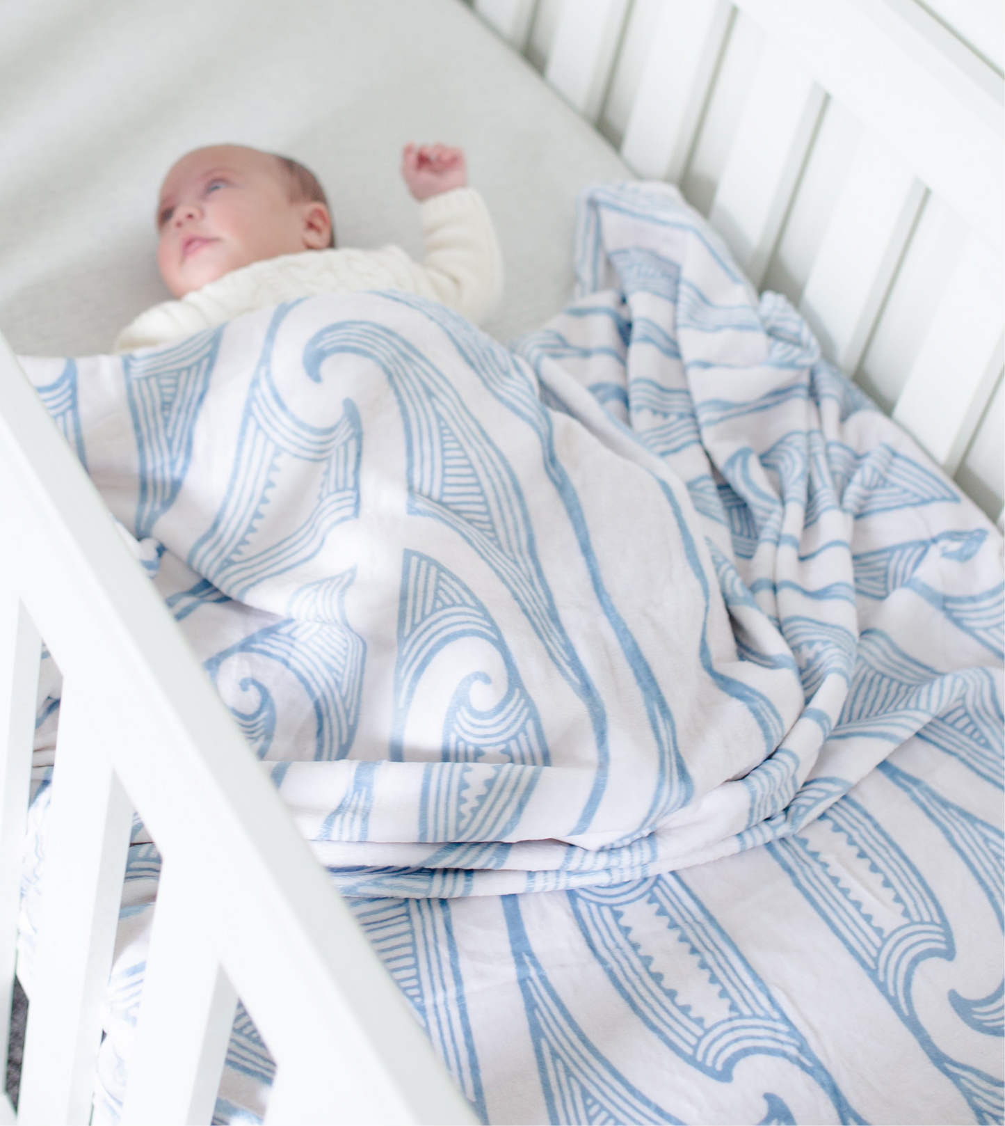 Cot Size Minky Paraikete - Kahurangi