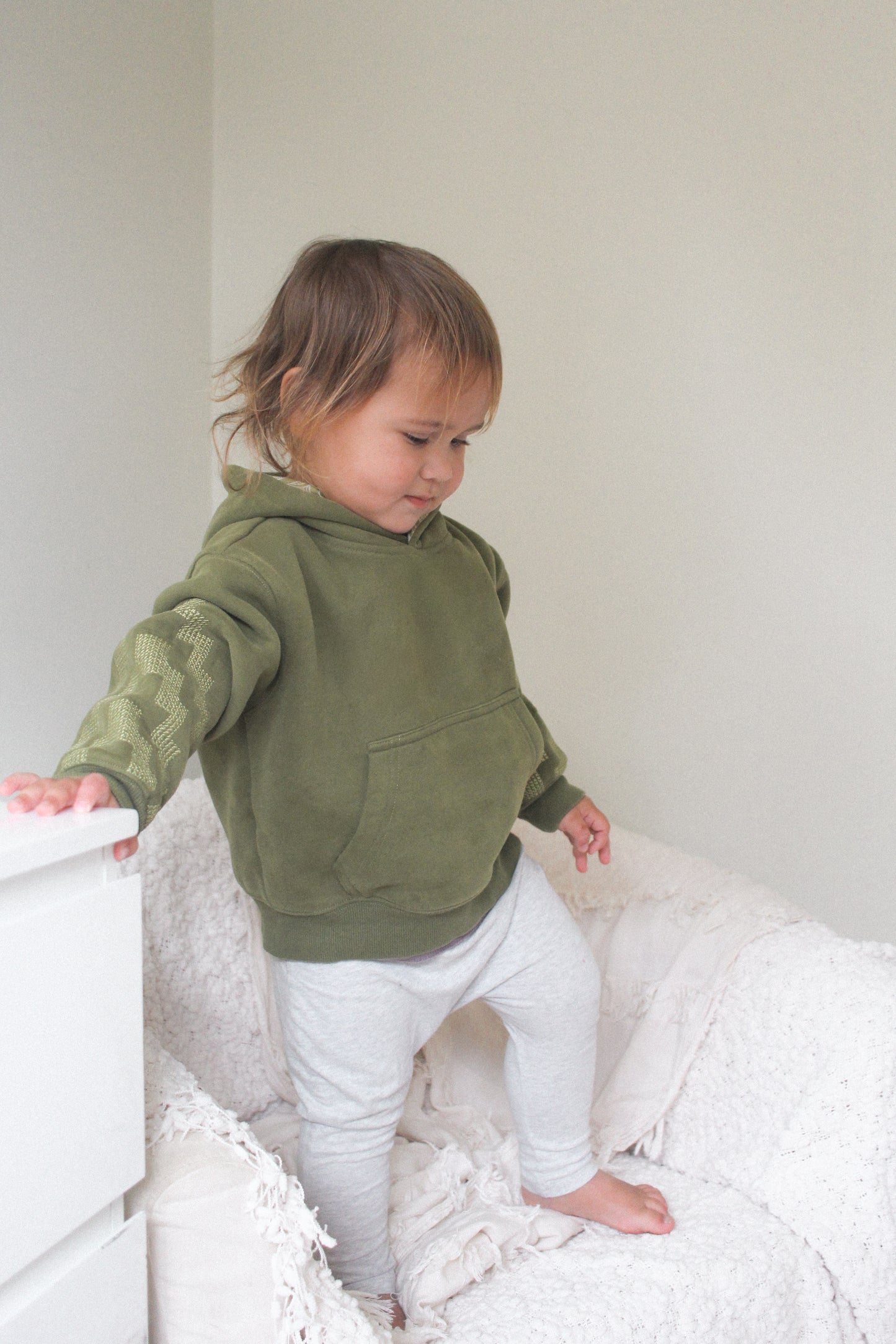 Tamariki Poutama Hoodie - Pounamu Green