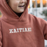 *Pre-order* Kaitiaki Tamariki Hoodie - Rust