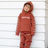 *Pre-order* Kaitiaki Tamariki Tracksuit - Rust