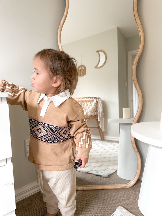 Tāniko Vintage Polo - Tamariki
